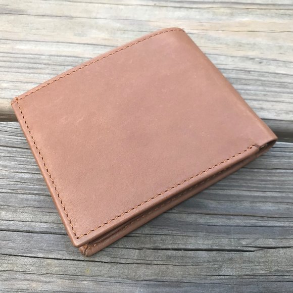Brown Wallet Handmade Genuine Leather Card Holder - Picture 5 of 10